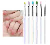 Set Di Spazzole Per Unghie - Pennello Eyeliner Per Unghie,Strumento Per Manicure Per Delineare, Applicare E Verniciare Smalto In Gel Per Principianti Nel Salone Domestico