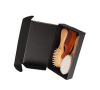 Set di spazzole portatili per bambini, morbide setole in lana, delicate sul cuoio capelluto, include pettine e spazzola da bagno, sicuro, facile da trasportare, regalo per bambini