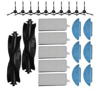 Set di spazzole principali, spazzole laterali e cuscinetti filtranti per robot aspirapolvere Tikom L9000, compatibile con vari modelli, tra cui serie Sfor 0D e Nex (B)