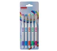 Set di spazzolini da denti, spazzolino manuale MULTIIPACK, 5 spazzolini da denti al carbone con setole morbide per adulti, denti ultra morbidi per la cura della , diversi colori, carbone di