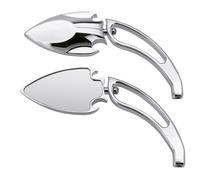 Set Di Specchi Retrovisori Scarab Cromati Per Harley Davidson