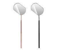 Set Di Specchietti Per Ciglia Da 2 Pezzi, Specchietto Per Ciglia In Acciaio Inossidabile, Specchio Per Ciglia Portatile Quadrato, Specchio Per Extension Per Ciglia, Rimozione Del Trucco