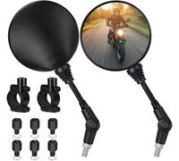 Set Di Specchietti Universali per Moto,2 Morsetti per Manubrio Da 22 Mm,M10 (7/8
