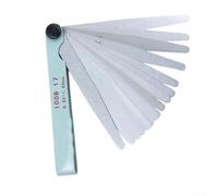 Set di spessimetri a 17 lame metriche da 0,02 a 1 mm, in acciaio al carbonio, strumento di misurazione dello spessore per ispezione, confezione da 1