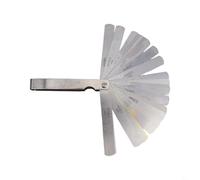 Set di spessimetri a 32 lame in acciaio inox per regolazione del gioco della valvola, con doppia marcatura metrica e pollici (0,03-1 mm)