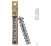 Set di Spezie da Viaggio e Campeggio,Spezie Barattoli in Acciaio Inox,Barattoli per Spezie Portatili in Acciaio Inossidabile per Picnic all'aperto, Barbecue, Viaggi Barattoli per Spezie Spargispezie