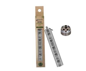 Set di spezie da viaggio e pic-nic, 5 in 1, mini barattoli per spezie da campeggio | Scatole in alluminio impermeabili, piccole e leggere, con 5 spezie