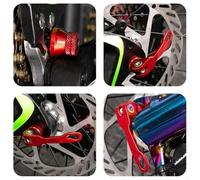 Set di spiedini anteriori e posteriori a sgancio rapido per bici da strada e mountain bike, con leva di bloccaggio a camma e regolatore di tensione (coppia nera)