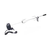 Set di spiedini in acciaio inox per Weber Genesis Grill spiedo girevole per barbecue a sfera, anello accessorio per girarrosto, set da 2 - 3 giri/m (rivoluzioni al minuto) con 4 watts dimensioni Ø 47