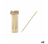 Set di Spiedini per Barbecue Algon Bambù 100 Pezzi 24 cm [12 Unità]