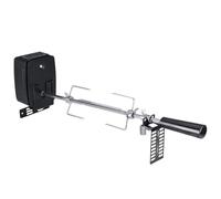 Set di spiedo girevole in acciaio inox, supporto motore, motore Weber Genesis + asta + forchetta, portata 7 kg bruciatori per barbecue