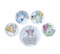 Set Di Spille A Bottone Care Bears, Regalo Di Compleanno Merchandise Ufficiale