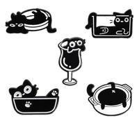 Set di spille esagonali con dinosauro, 4-6 pezzi, Klein, Metallo non prezioso