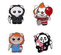 Set di spille esagonali con dinosauro, 4-6 pezzi, Klein, Metallo non prezioso