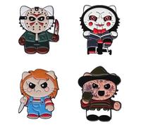 Set di spille esagonali con dinosauro, 4-6 pezzi, Klein, Metallo non prezioso