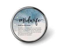 Set di spille smaltate con definizione di ostetrica, citazioni motivazionali, spille con parole e definizioni, spille a bottone, spille da bavero originali per gioielli steampunk, stile 6