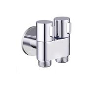 Set di spruzzatori for bidet e WC con doccia igienica, soffione doccia, valvola angolare, montaggio a parete, doppio rubinetto 'acqua G1/2, accessori for il bagno in lega di zinco(Sliver-B)