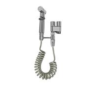 Set di spruzzatori for bidet e WC, spruzzatore for bidet portatile, doccia for WC, valvola angolare a doppia uscita, accessori for WC(Silver B 4 in 1)