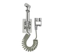 Set di spruzzatori for bidet e WC, spruzzatore for bidet portatile, doccia for WC, valvola angolare a doppia uscita, accessori for WC(Silver A 4 in 1)