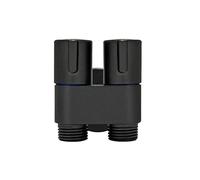 Set di spruzzatori for bidet e WC, spruzzatore for bidet portatile, doccia for WC, valvola angolare a doppia uscita, accessori for WC(Black-dual control)