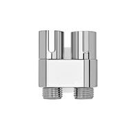 Set di spruzzatori for bidet e WC, spruzzatore for bidet portatile, doccia for WC, valvola angolare a doppia uscita, accessori for WC(Silver-dual control)