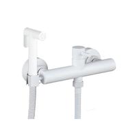Set Di Spruzzatori For Bidet For WC, Rubinetto For A Doppio Uso In Ottone, For Doccia Con Spruzzatore For Acqua Calda E Fredda, Pistola Ad Alta Pressione Alta Pressione Dell'Acqua(White)