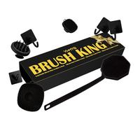 Set di spugne in silicone da uomo, include scrub per schiena e corpo, spazzola per viso, massaggiatore per cuoio capelluto, 4 ganci portaoggetti, accessori per l'igiene della doccia e del bagno,