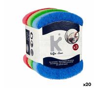 Set di spugne Multicolore Poliuretano Fibra abrasiva 7 X 10 X 2,5 cm [20 Unit