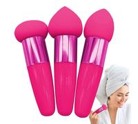 Set di spugne per il trucco - di fondazione morbida, impugnatura ergonomica | Strumento di miscelazione liscio, applicatore di bellezza senza lattice riutilizzabile, set di dono cosmetici di