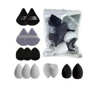 Set di spugne per trucco - Soft Foundation Fleding Spuges | Blendero di bellezza senza lattice per applicazione di crema liquida, strumenti per il trucco riutilizzabili per donne, regalo di spugne cos