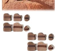 Set di spugnette per fondotinta, colore cioccolato, per fondotinta e fondotinta, mini spugnette per cipria, applicatori per tutti i tipi di pelle del viso (12 pezzi)