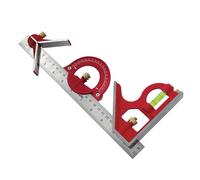 Set di squadre combinate Faithfull da 300 mm (12 pollici) - Strumento di misurazione e tracciamento multifunzione con goniometro, testa centrale, livella a bolla e riga in acciaio inossidabile