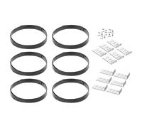 Set di staffe di fissaggio e cinghie per cassetti Componenti di riparazione per vetrini per il restauro dell'armadio per il restauro di binari duraturi Set di riparazione facile da installare