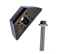 Set di staffe di fissaggio per batteria auto con bullone in acciaio nero Pp Plus morsetto base in acciaio inox per un montaggio sicuro della batteria più stabile nei veicoli