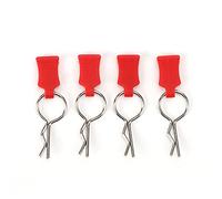 Set di staffe di fissaggio per clip per carrozzeria auto RC 1/5 1/8 Parti accessorie adatte per (Rossa)