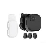 Set di staffe di montaggio a parete per esterni di 4a generazione 2 per blink Mini2 Ring Indoor Cam 2a generazione ABS staffe per appendere kit di cavi di tipo C nero con 9 viti, 9 ancoraggi 3 adesivi