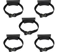Set di staffe di montaggio for bombole di propano: il set include le misure 1, 3, 5, 7, 9, 11, 13 e 15.(Black,5pcs)