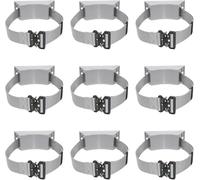 Set di staffe di montaggio for bombole di propano: il set include le misure 1, 3, 5, 7, 9, 11, 13 e 15.(Grey,9pcs)