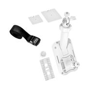 Set di staffe di montaggio per fotocamera con piastre di base, bianco | Supporto regolabile in ABS con installazione a cinghia e piastra di base per uso esterno della fotocamera; flessibilità di
