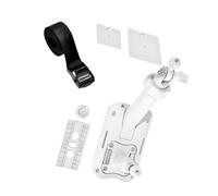 Set di staffe di supporto per fotocamera per telecamere di sicurezza Supporto regolabile in ABS con installazione a cinghia e piastra di base Set di staffe di montaggio per telecamera di sicurezza
