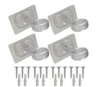 Set di staffe per aste per tende da soffitto, 25-32 mm, per appendere la parete, la porta, il balcone, la camera da letto, l'appartamento, il dormitorio