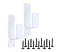 Set di staffe per barricate per porte a forma di noi Supporti per porte di sicurezza per casa Barn Shed Garage Gate Barricate Morsetti Set staffe di sicurezza