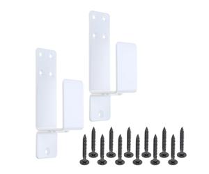 Set di staffe per barricate per porte e barricate di sicurezza a forma di noi per la casa Barn Door Barricades Staffe