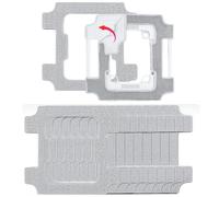 Set di staffe per panno per lavavetri ECOVACS WINBOT W3 Omni Robot | 1 staffa 10 Pad per la pulizia delle finestre, struttura divisa staccabile, panno in microfibra, lavabile