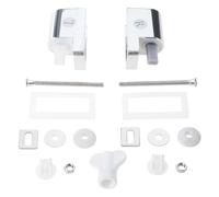 Set di staffe per sedile WC, set di cerniere in metallo con chiusura ammortizzata, accessori per WC