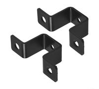 Set di staffe quadrate per il collegamento di tubi a ringhiere, scale e telai di porte in applicazioni interne ed esterne di edifici (2 pezzi da 2,5 cm)