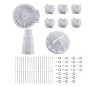 Set di stampi in resina siliconica a forma di giostra, stampi per colata epossidica, accessori in silicone per decorazione da tavolo auto