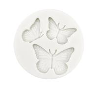 Set di stampi in silicone a forma di farfalla per mousse per cioccolato, 2 stili per torte, decorazioni in silicone