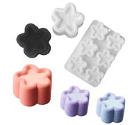 Set di stampi in silicone a forma di stella concava per dessert degni di Instagram (Singleconcavestarwhite)