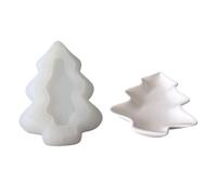 Set di stampi in silicone per le vacanze a forma di albero di Natale per creare piatti per progetti artigianali in resina in gesso di cioccolato